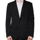 Black Wool Single Breasted Formal Blazer