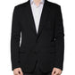 Black Wool Single Breasted Formal Blazer