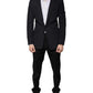 Black Stripe Single Breasted Formal Suit