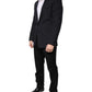 Black Stripe Single Breasted Formal Suit