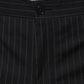 Black Stripe Single Breasted Formal Suit