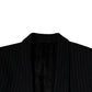 Black Stripe Single Breasted Formal Suit