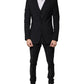 Black Wool MARTINI Formal 3 Piece Suit