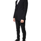 Black Wool MARTINI Formal 3 Piece Suit