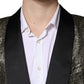 Gold SICILIA Jacquard Single Breasted Coat Blazer