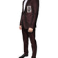 Maroon Deck Card Crown 2 Piece Formal Suit