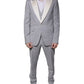 Gray Wool 3 Piece Slim Fit Formal Suit