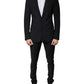 Black Wool 3 Piece Slim Fit Formal Men Suit