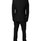 Black Wool 3 Piece Slim Fit Formal Suit