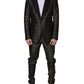 Black Stars Jacquard SICILIA 2 Piece Suit