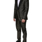 Black Stars Jacquard SICILIA 2 Piece Suit