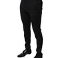 Black Wool Skinny Formal Dress Pants