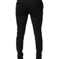 Black Wool Skinny Formal Dress Pants