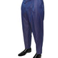 Blue Wool Tapered Formal Dress Pants