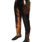 Multicolor Jacquard Skinny Men Pants