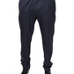 Blue Wool Skinny Formal Dress Pants