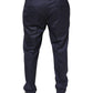 Blue Wool Skinny Formal Dress Pants