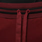 Dark Red Cotton Men Jogger Sweatpants Pants