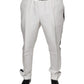 White Polyester Formal Dress Pants