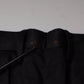 Black Cotton Stretch Skinny Men Dress Pants