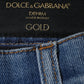 Blue Cotton Stretch Skinny Denim GOLD Jeans