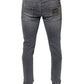 Dark Gray Cotton Stretch Skinny Denim Jeans