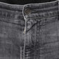 Dark Gray Tattered Cotton Skinny Denim Jeans