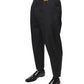 Black Crown Cotton Dress Pants