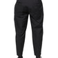 Black Crown Cotton Dress Pants