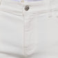 White Cotton Skinny Slim Men Denim Jeans