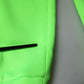 Neon Green Polyester Cargo Jogger Sweatpants Pants