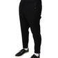 Black Wool Jogger Jogging Pants