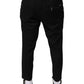 Black Wool Jogger Jogging Pants