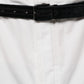 White Cotton Men Dress Tapered Pants