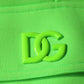 Neon Green Polyester Cargo Jogger Sweatpants Pants