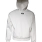 White D&G Logo Hooded Men Sweatshirt Sweater