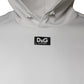 White D&G Logo Hooded Men Sweatshirt Sweater