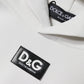 White D&G Logo Hooded Men Sweatshirt Sweater