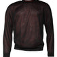 Maroon Polyester Crew Neck Pullover Sweater