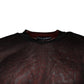 Maroon Polyester Crew Neck Pullover Sweater