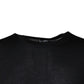 Black Cashmere Crew Neck Pullover Sweater