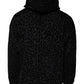 Black Leopard Cotton Hooded Full Zip Sweater