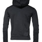 Black Cotton Hooded Men Full Zip Sweater