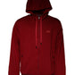 Red Logo Plaque Hooded Sweatshirt Sweater