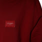 Red Logo Plaque Hooded Sweatshirt Sweater