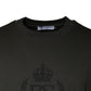 Army Green Crown Cotton Sweatshirt Sweater