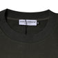 Army Green Crown Cotton Sweatshirt Sweater