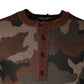 Multicolor Camouflage Men Pullover Sweater