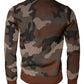 Multicolor Camouflage Men Pullover Sweater