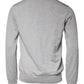 Light Gray Wool Crew Neck Pullover Sweater